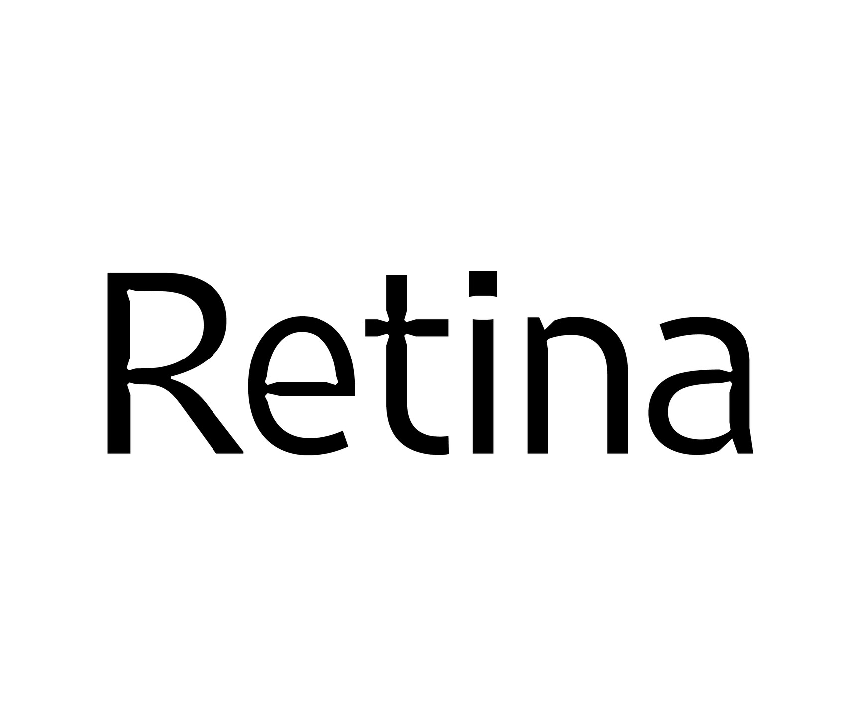 Tobias Frere-Jones. Retina. 1999