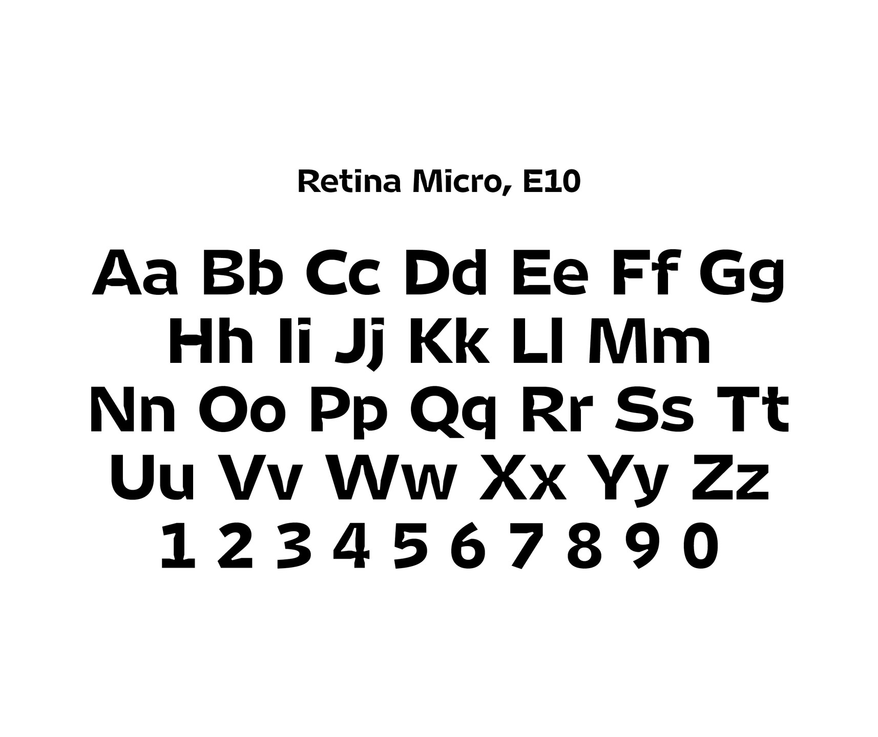 Tobias Frere-Jones. Retina. 1999