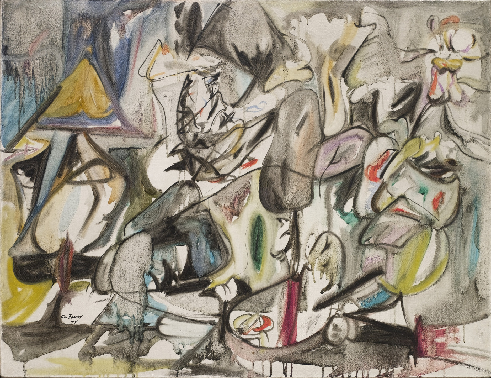 Arshile Gorky. The Leaf of the Artichoke Is an Owl. 1944
