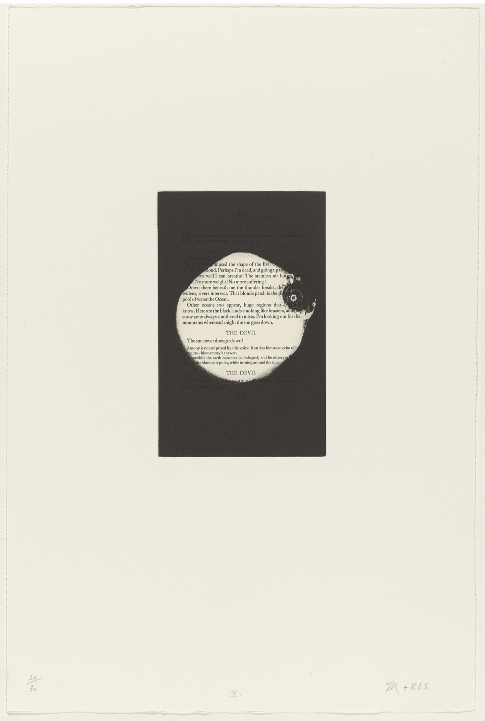 Tim Rollins, K.O.S. (Kids of Survival). X from The Temptation of Saint Antony I-XIV. 1989