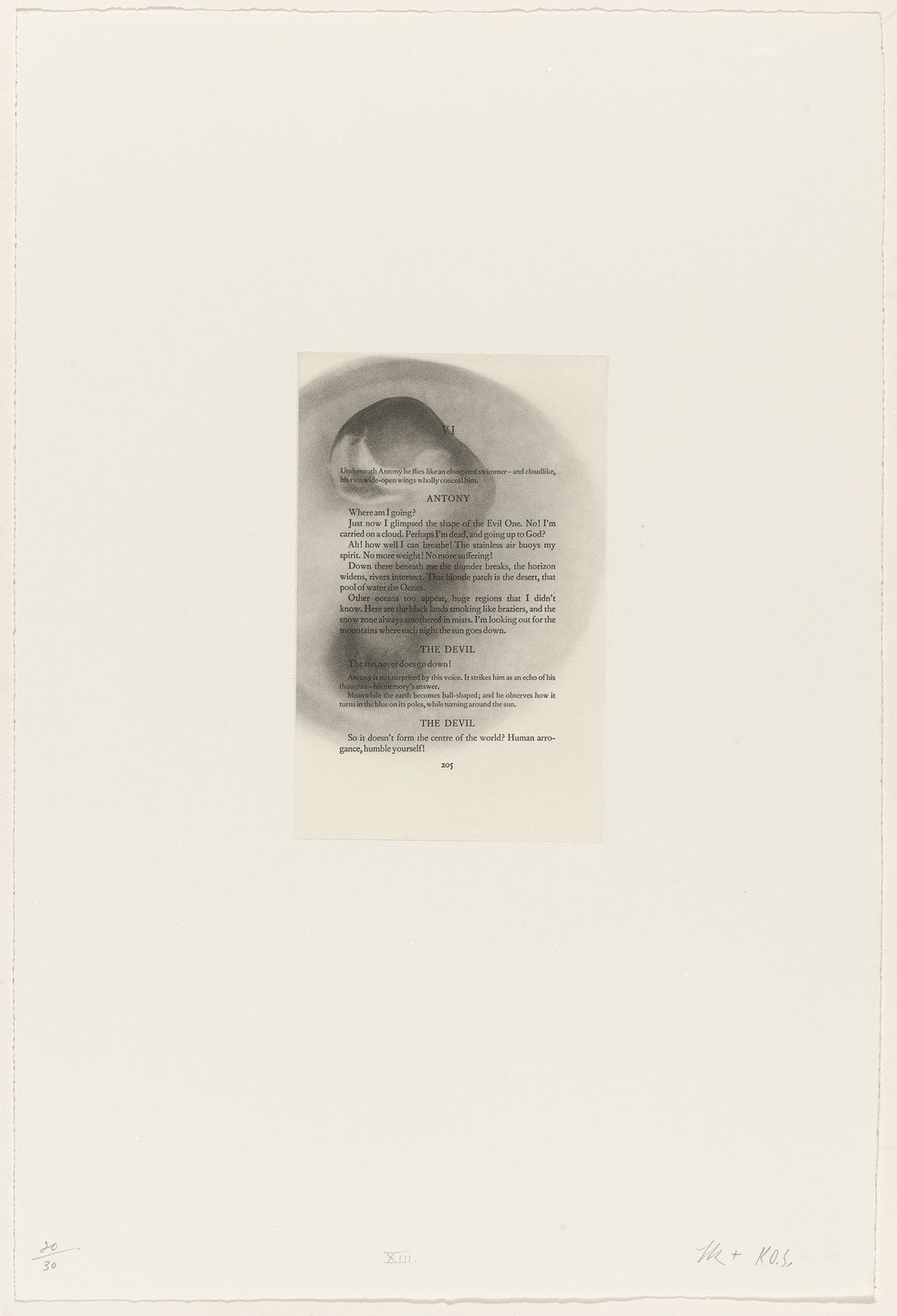 Tim Rollins, K.O.S. (Kids of Survival). _XIII_from The Temptation of Saint Antony I-XIV. 1989