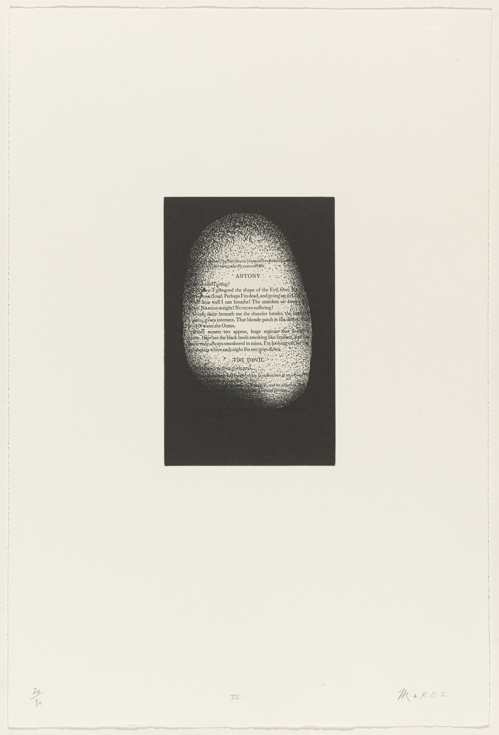 Tim Rollins, K.O.S. (Kids of Survival). IV from The Temptation of Saint Antony I-XIV. 1989