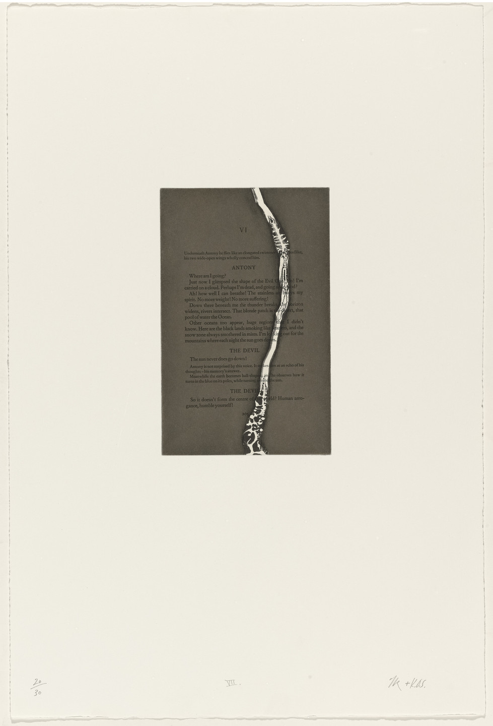 Tim Rollins, K.O.S. (Kids of Survival). VII from The Temptation of Saint Antony I-XIV. 1989