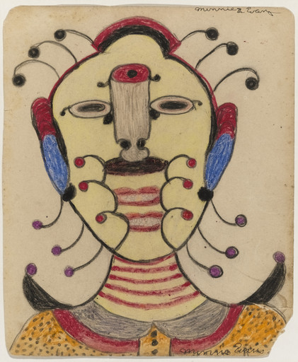 Minnie Evans. Untitled. c. 1944