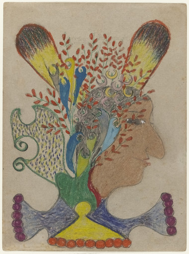 Minnie Evans. Untitled. c. 1948