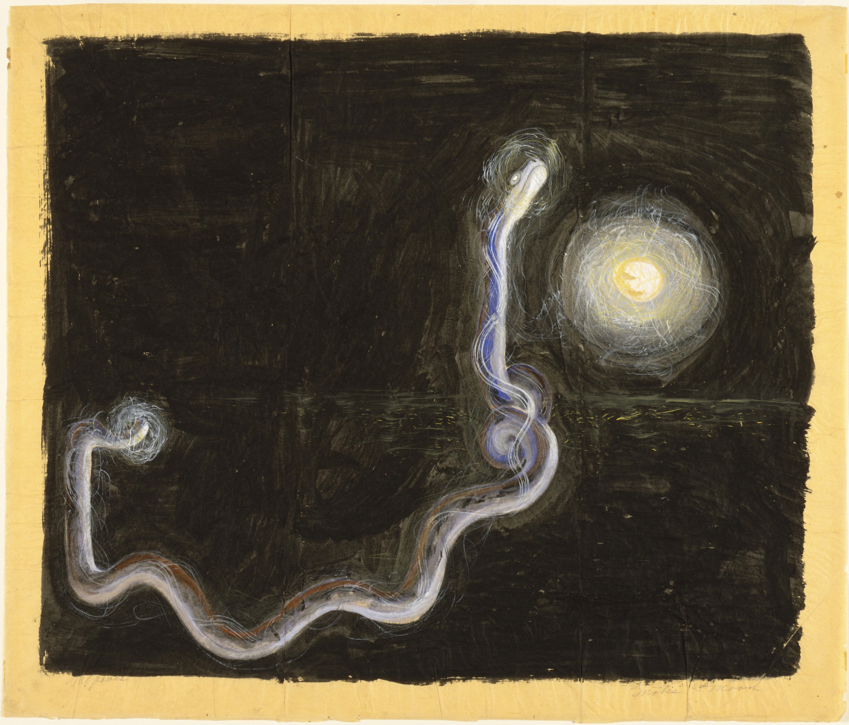 Morris Graves. Snake and Moon. 1938–39