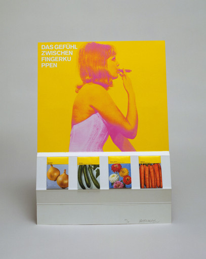 K. P. Brehmer. Display 25. The Feeling Between Fingertips... (Aufsteller 25. Das Gefühl zwischen Fingerkuppen...) from Graphics of Capitalist Realism (Grafik des Kapitalistischen Realismus). 1967, published 1968