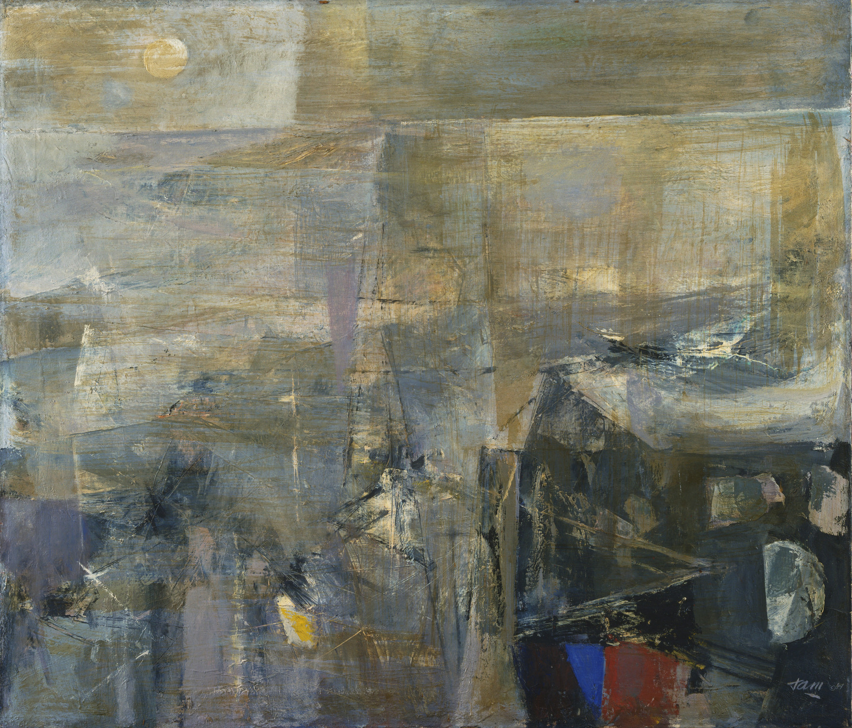 Reuben Tam. Moon and Shoals. 1949