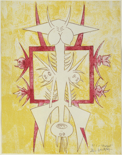 Wifredo Lam. Quetzal from Brunidor Portfolio, No. 1. 1947