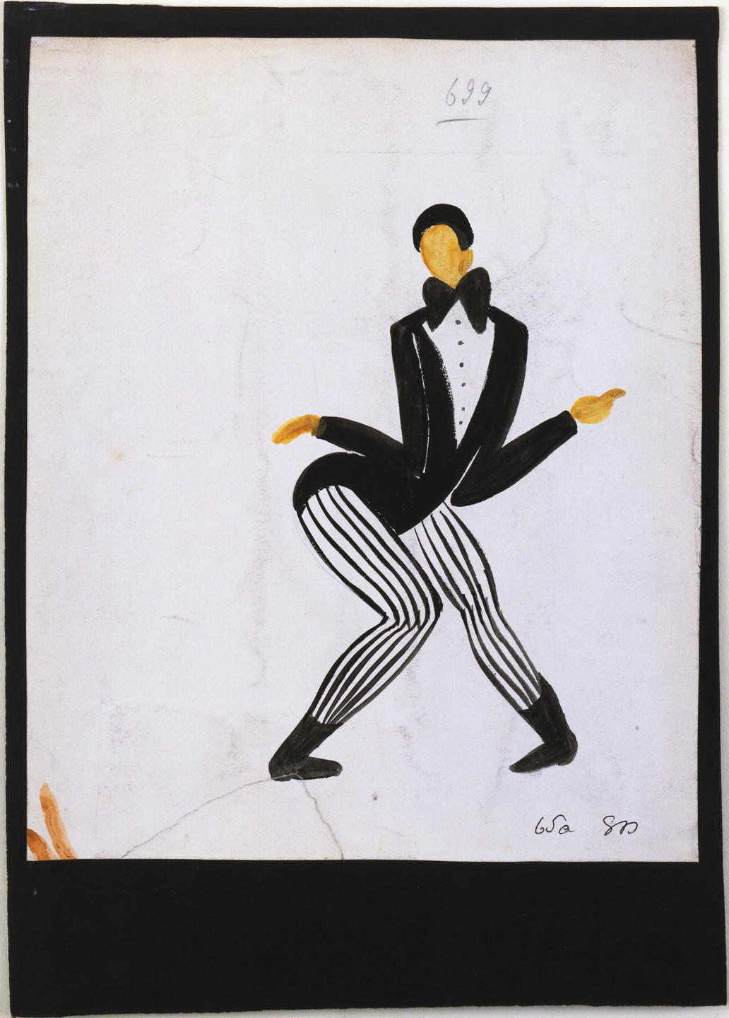 Sonia Delaunay. Zaoum. Costume design for the play Le Coeur à Gaz. 1923
