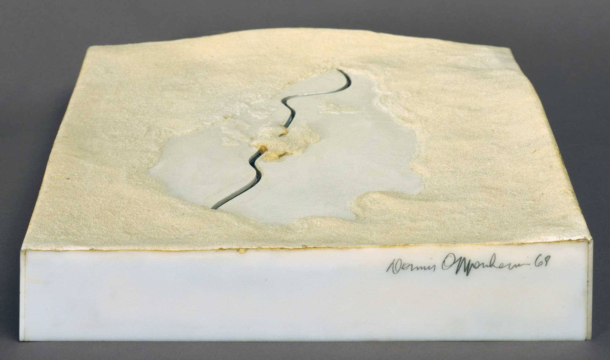 Dennis Oppenheim. Time Pocket -- Project for Frozen Lake. 1968