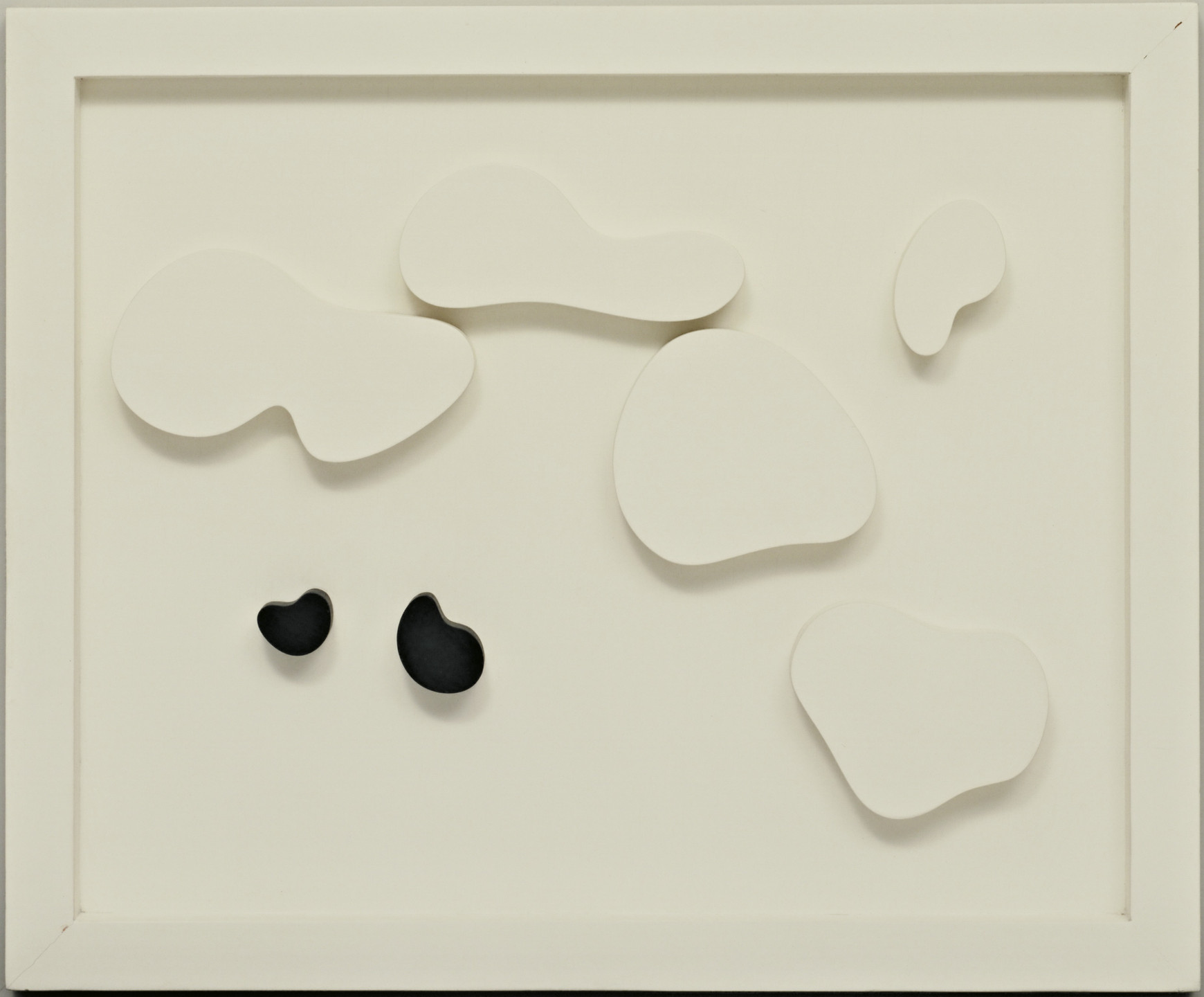 Jean (Hans) Arp. Constellation with Five White and Two Black Forms: Variation 2. Meudon 1932