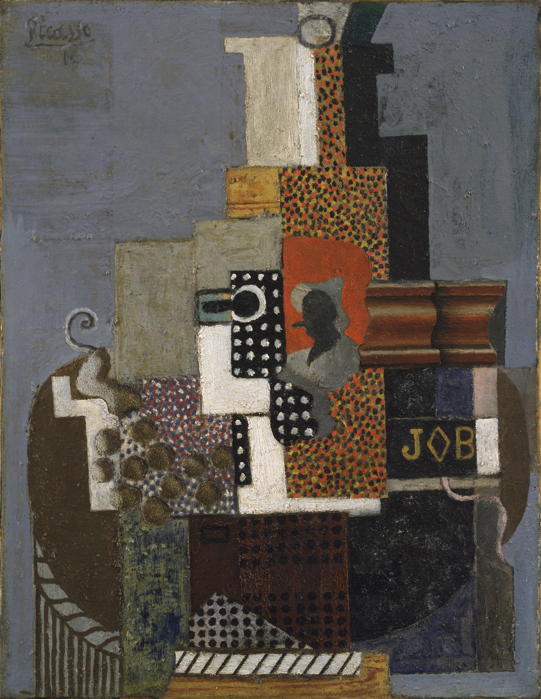 Pablo Picasso. Still Life: &#34;Job&#34;. Paris 1916