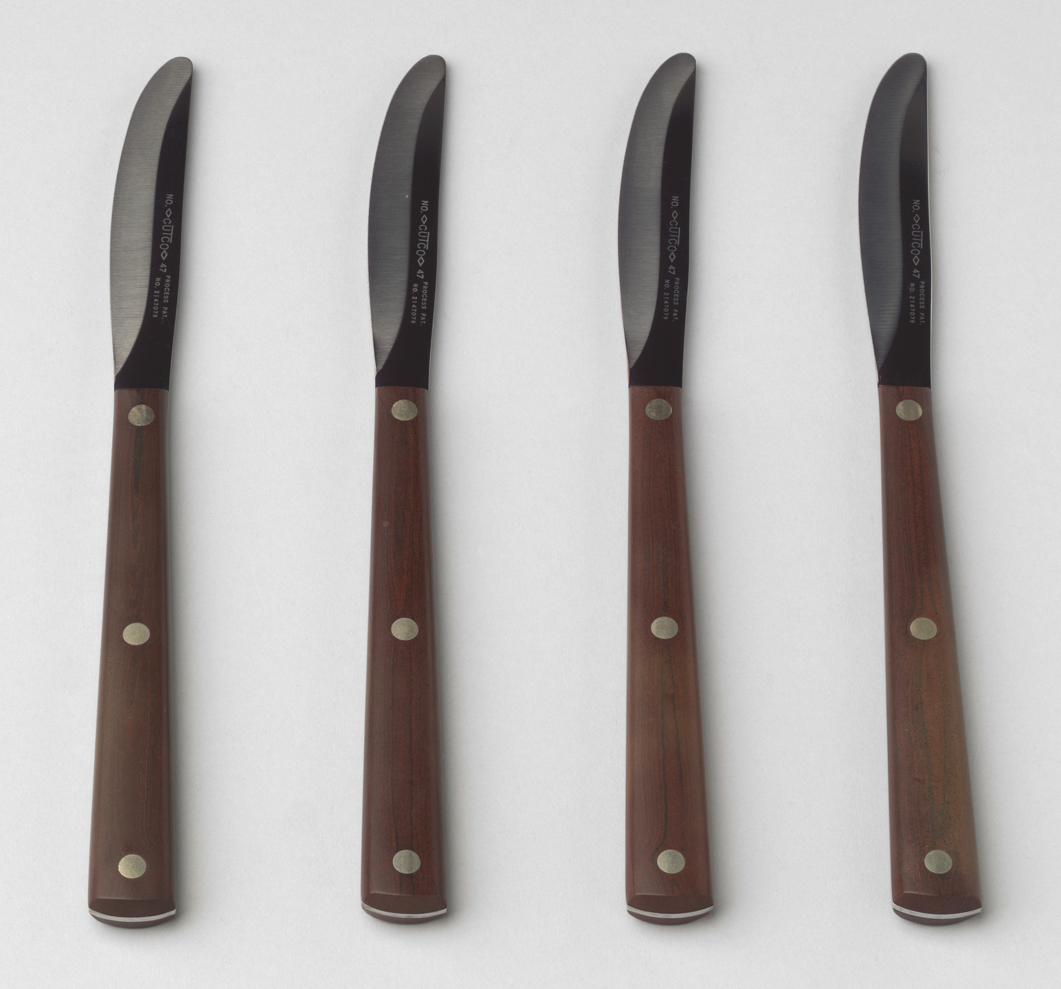 The Aluminum Cooking Utensil Co., New York, NY. Steak Knives. Unknown