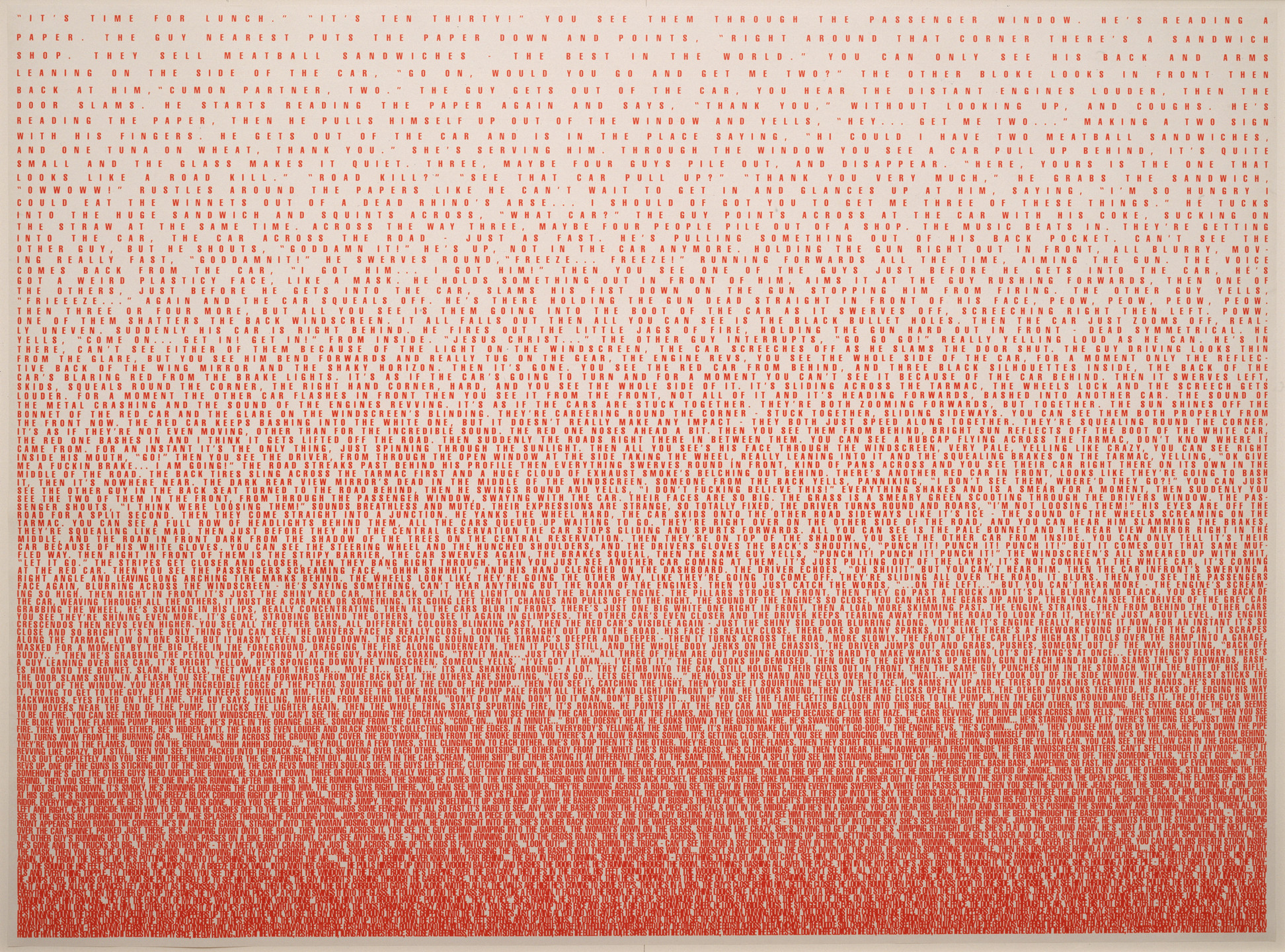 Fiona Banner. Break Point. 1998