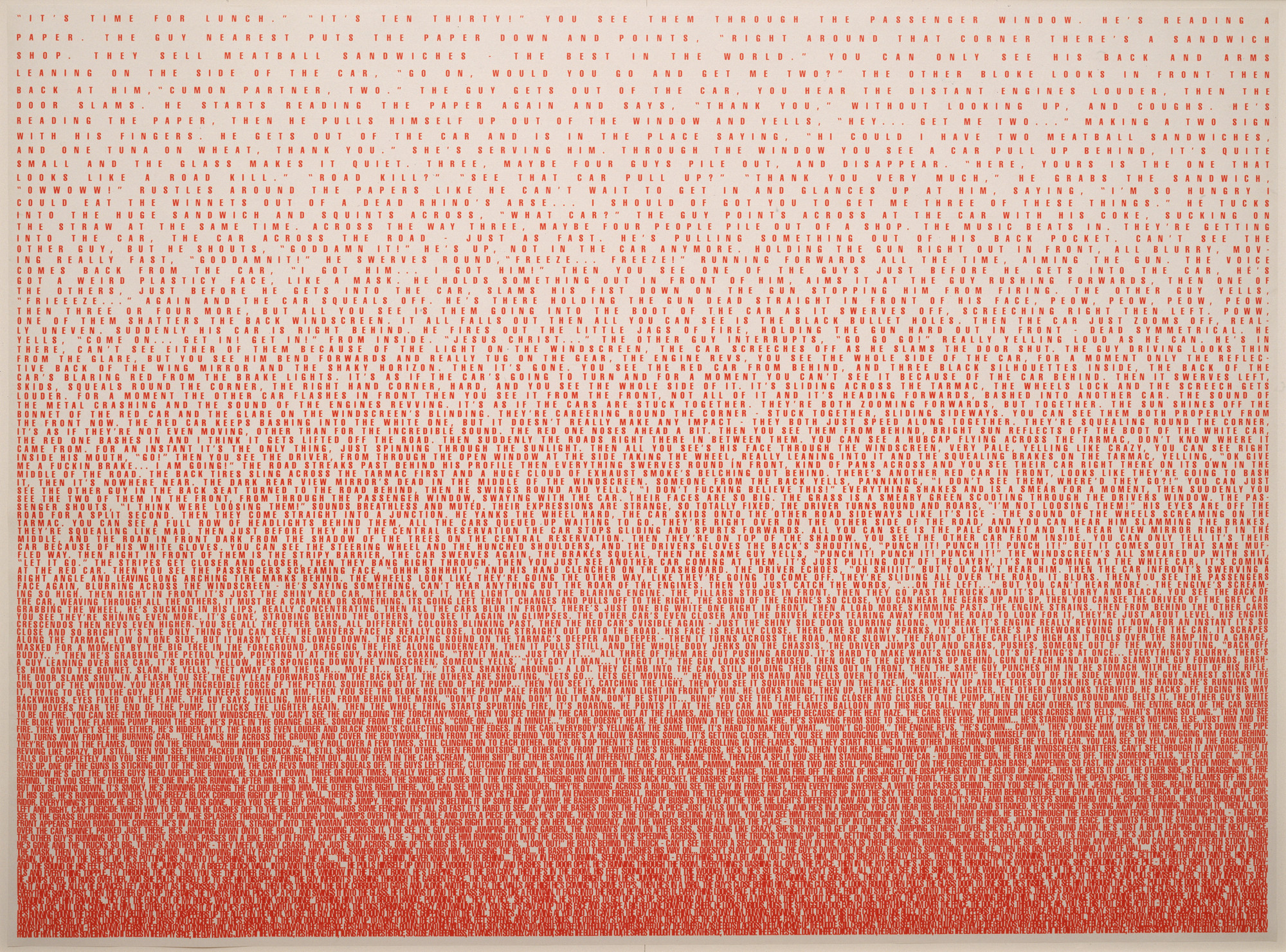 Fiona Banner Break Point 1998 Moma