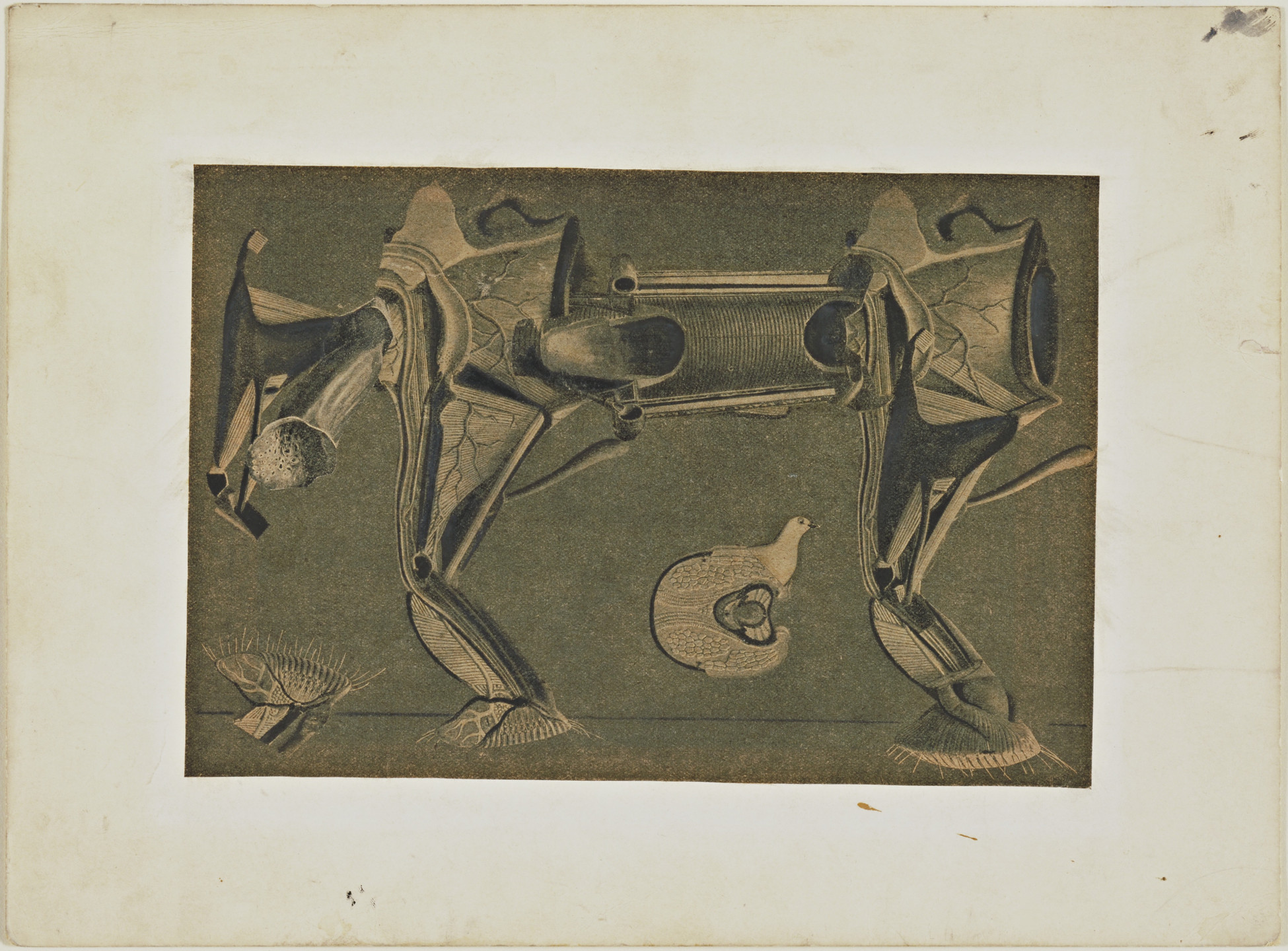 Max Ernst. The Horse He's Sick (Un Peu malade le cheval). 1920