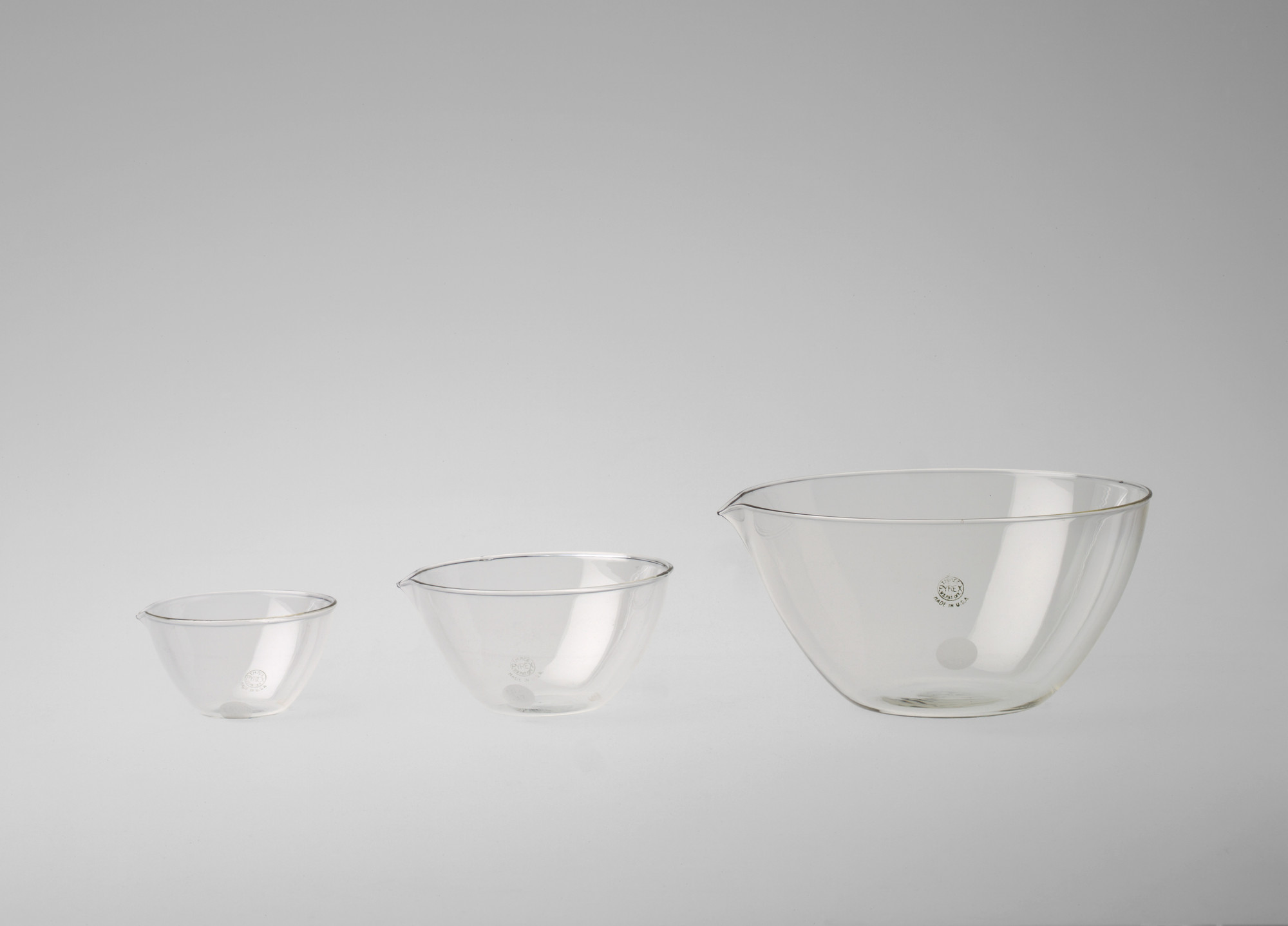 Corning Glass Works, Corning, NY. Bowls. 1920s