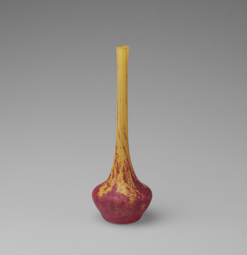 Daum Frères, Nancy, France. Bud Vase. c. 1910
