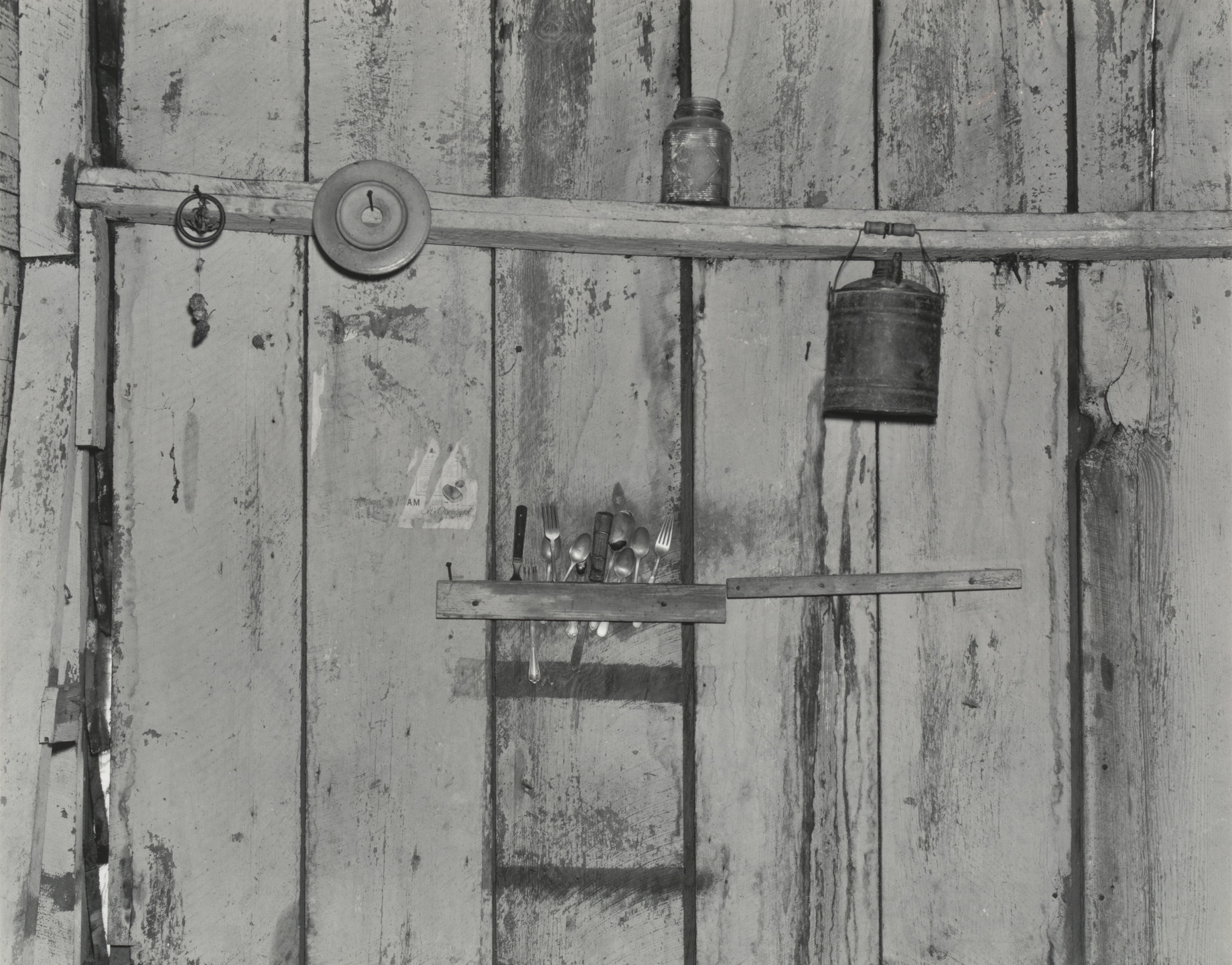 Walker Evans. Kitchen Wall, Alabama Farmstead. 1936