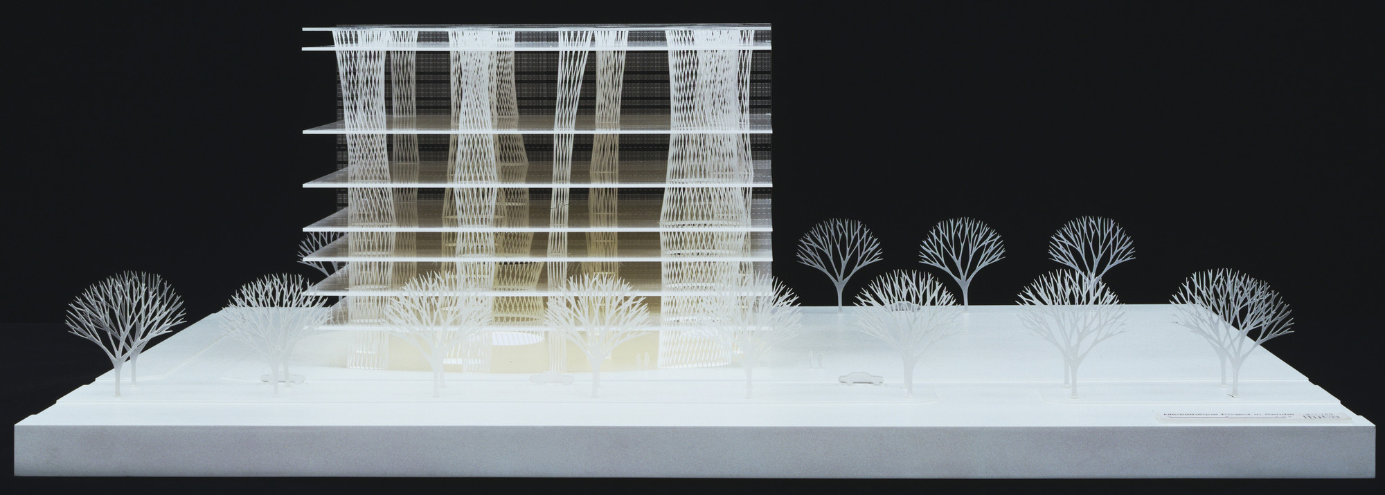 Toyo Ito & Associates, Architects. Mediatheque, Sendai, Miyagi Prefecture, Japan (Scale model 1:150). 1995–2001