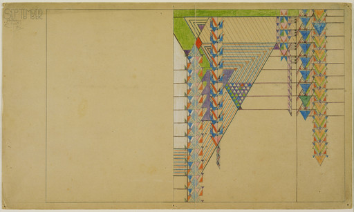Frank Lloyd Wright. September Abstractions, The Desert, design for Liberty Magazine cover. 1926–27