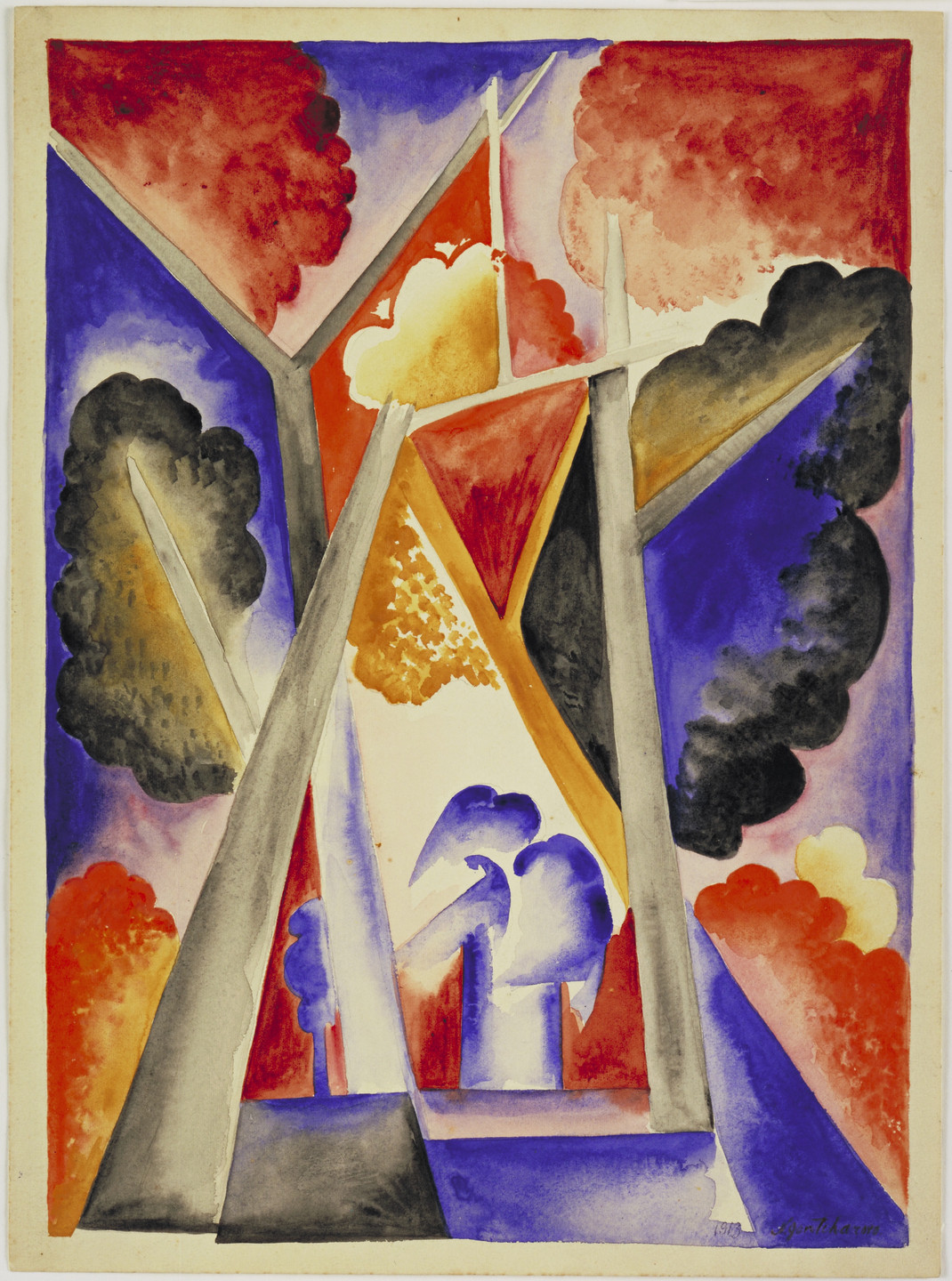 Natalia Goncharova. The Forest. 1913