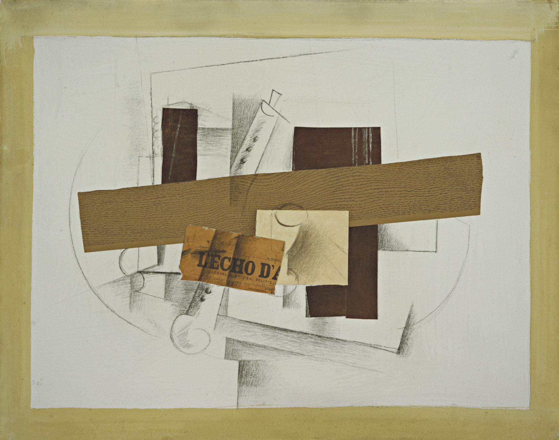 Georges Braque. Still Life with Tenora. 1913