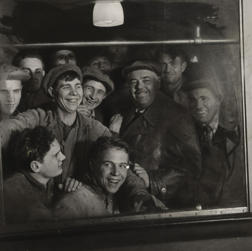 Ivan Shagin. The first passengers: builders of the Metro, Moscow. 1935