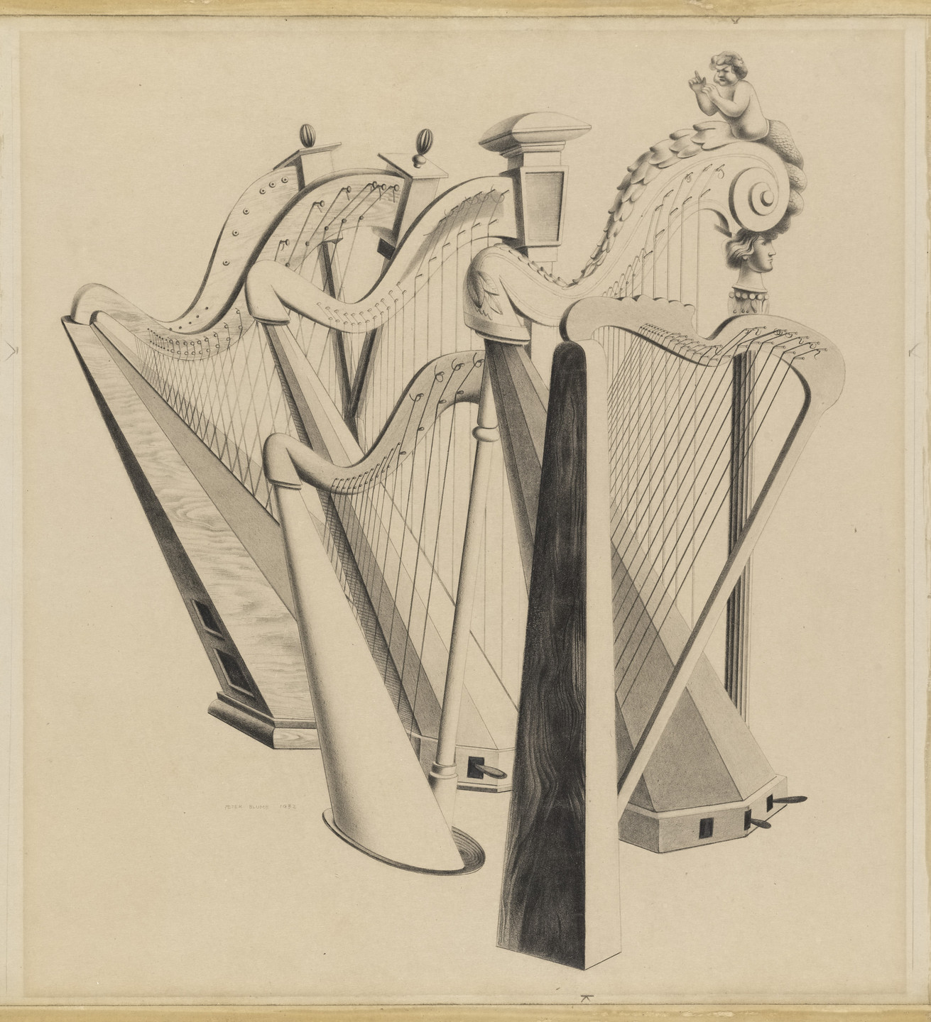 Peter Blume. Harps. 1932