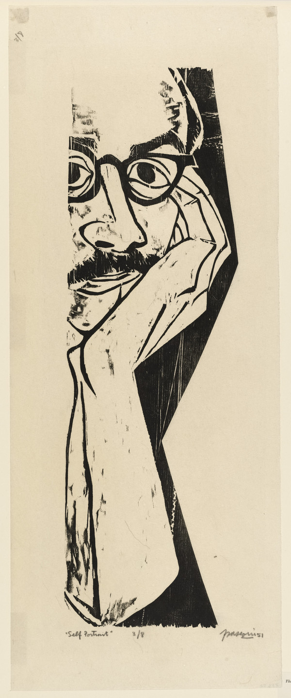 Antonio Frasconi. Self Portrait. (1951)