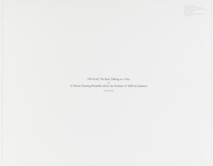 Title page from Oh God, he said, talking to a tree