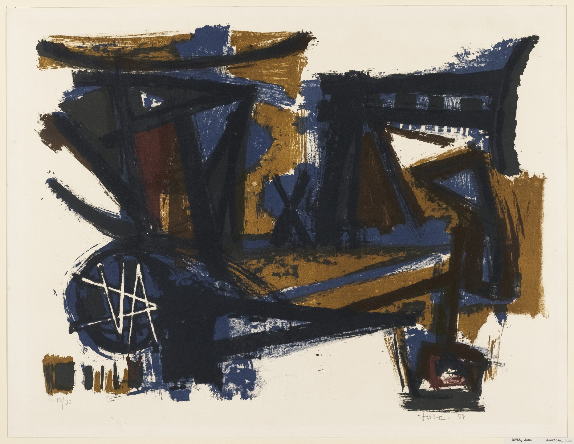John Levee. Composition. 1954