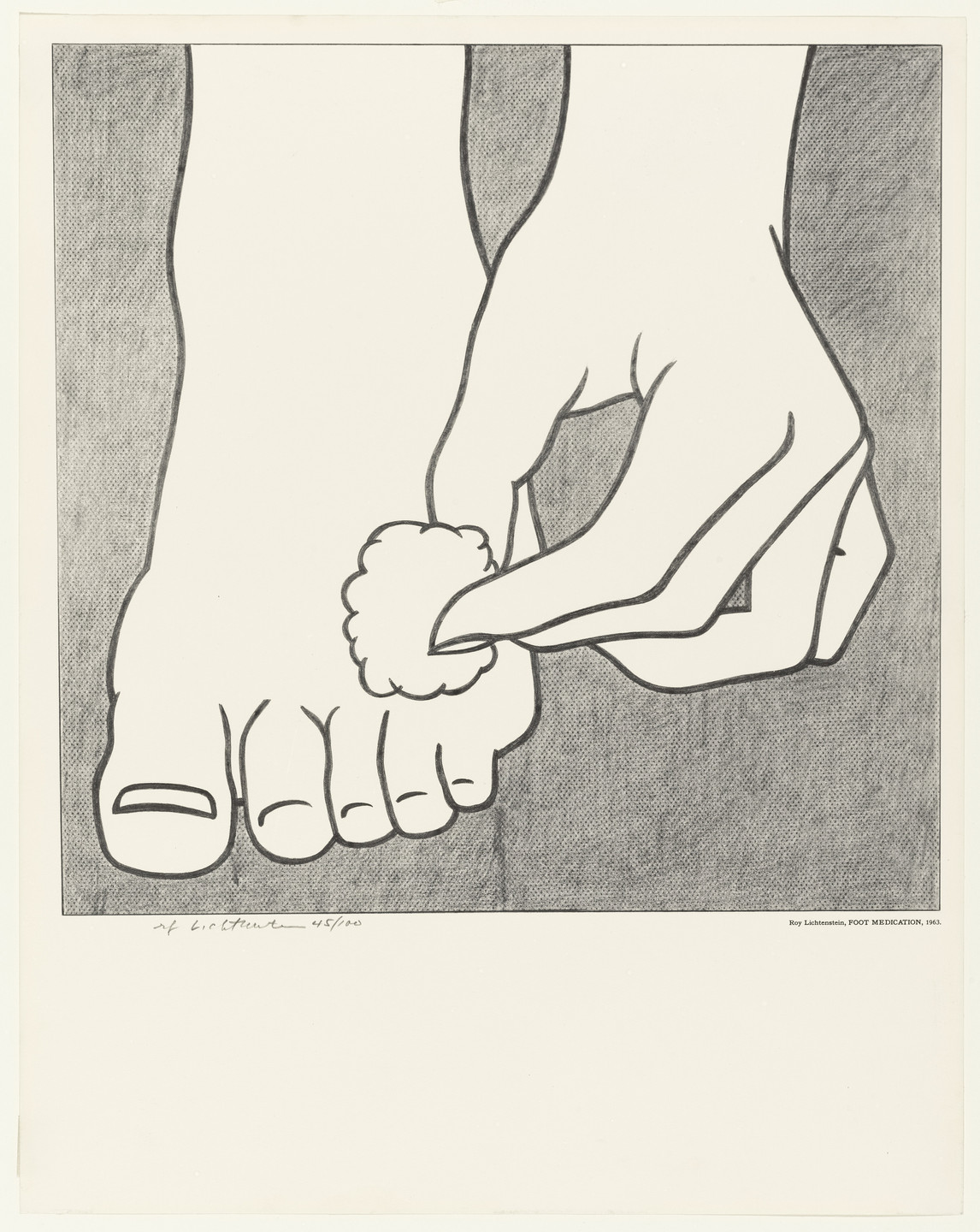 Roy Lichtenstein. Foot Medication. 1963