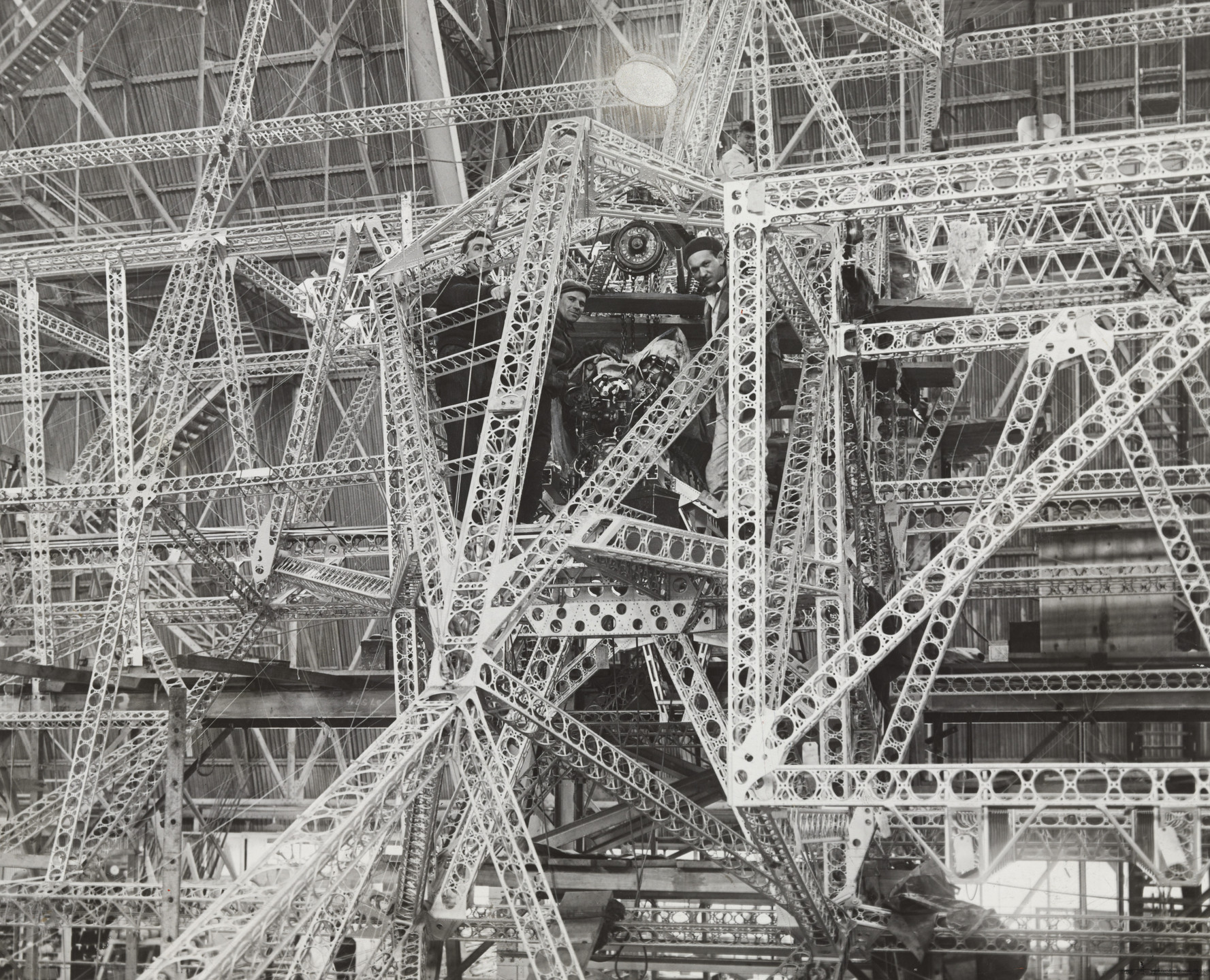 Times Wide World Photos. &#34;The Motive Power To Drive a Giant of the Air Through the Clouds&#34;. 1931