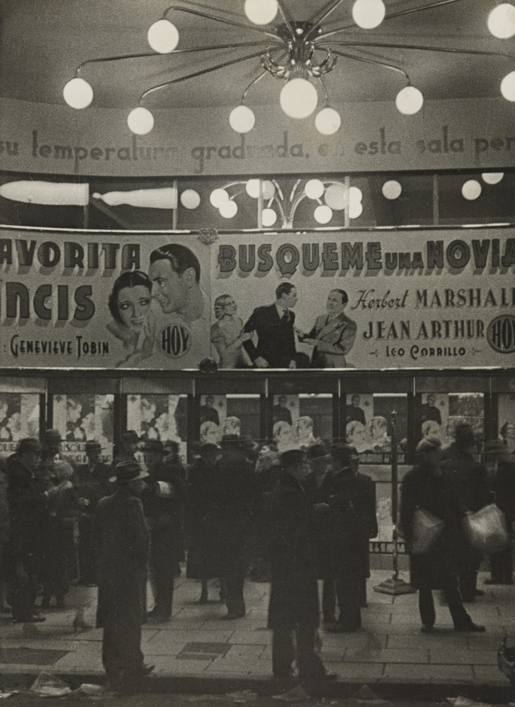 Horacio Coppola. Night Scene. Movie Theater. 1936