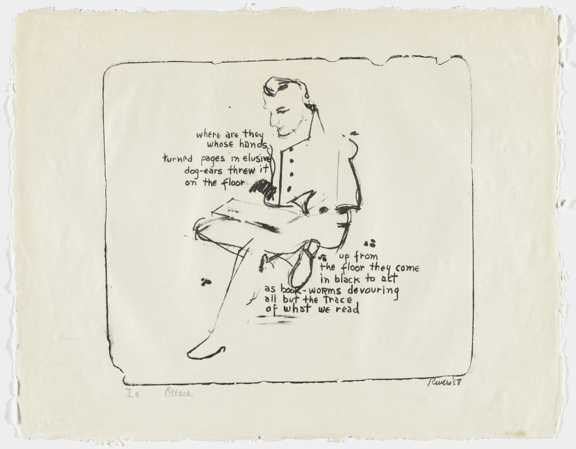 Larry Rivers. Where are They from Stones. 1958, published 1960