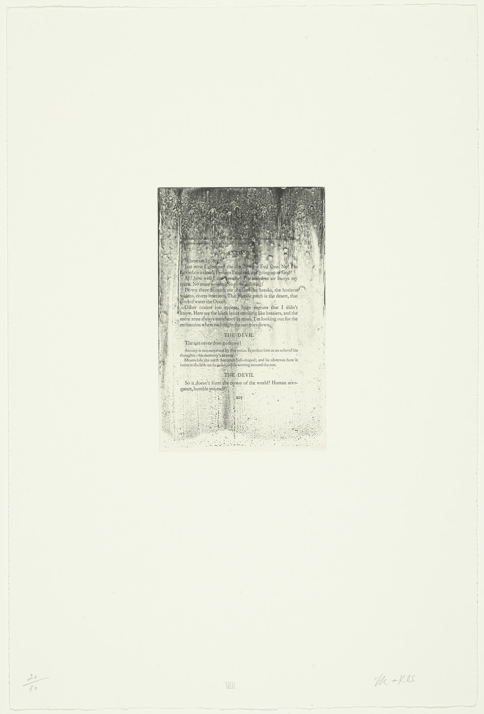 Tim Rollins, K.O.S. (Kids of Survival). VIII from The Temptation of Saint Antony I-XIV. 1989