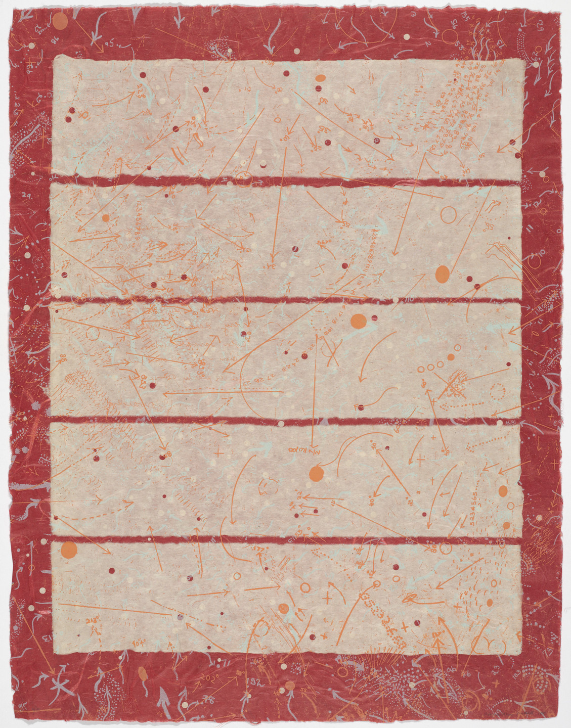 Howardena Pindell. Kyoto: Positive/Negative. 1980