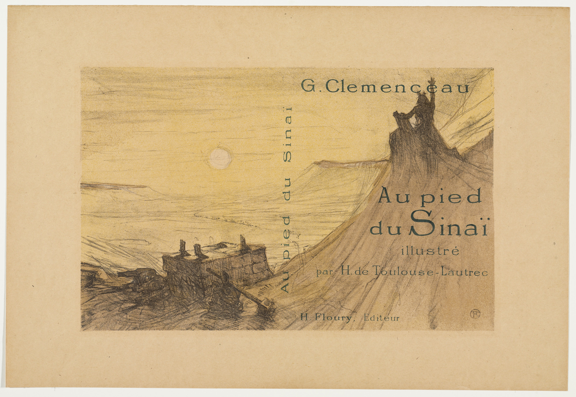 Henri de Toulouse-Lautrec. Cover for Au Pied du Sinaï. 1897, published 1898