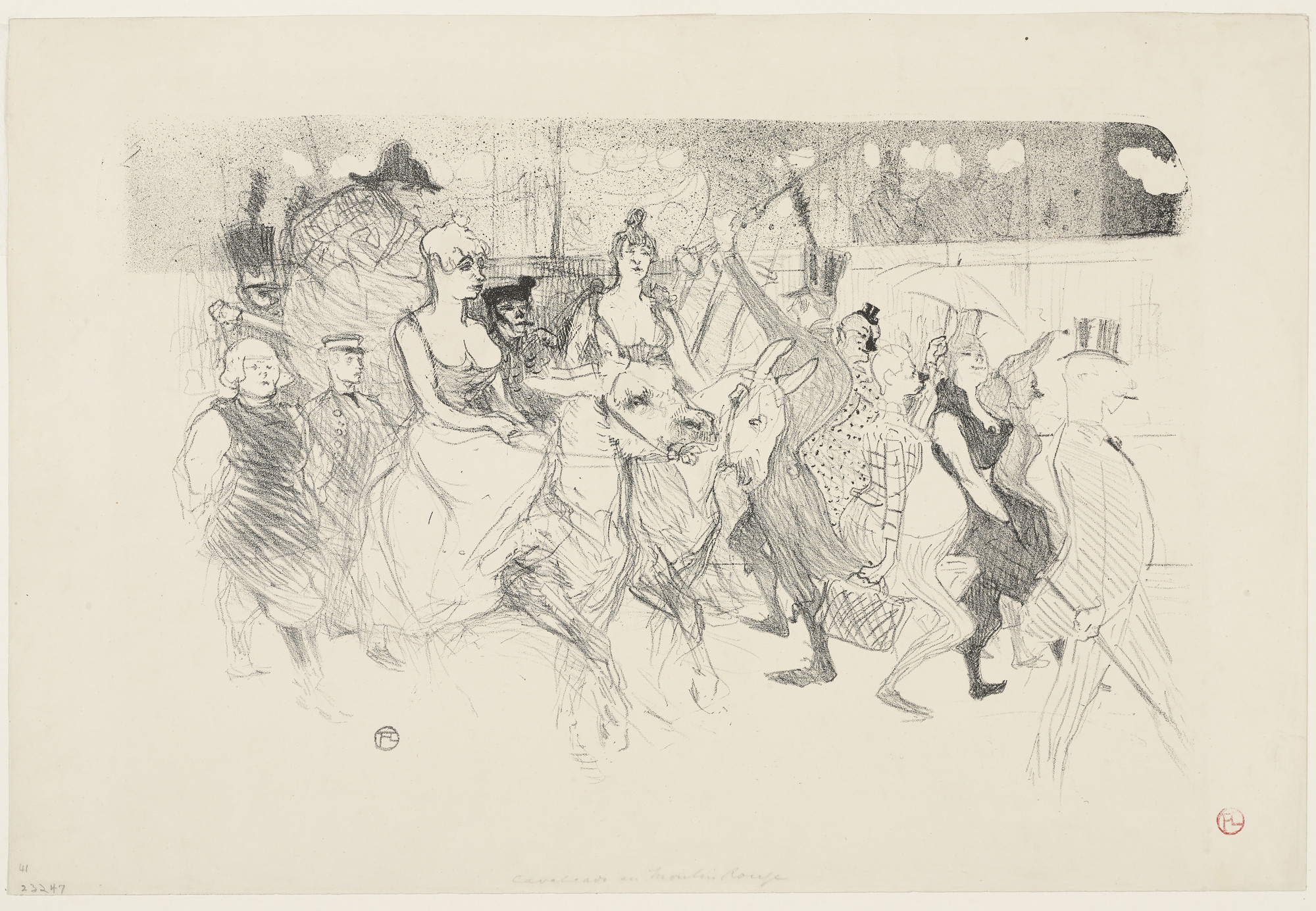 Henri de Toulouse-Lautrec. A Gala Evening at the Moulin Rouge (Une Redoute au Moulin Rouge). 1893