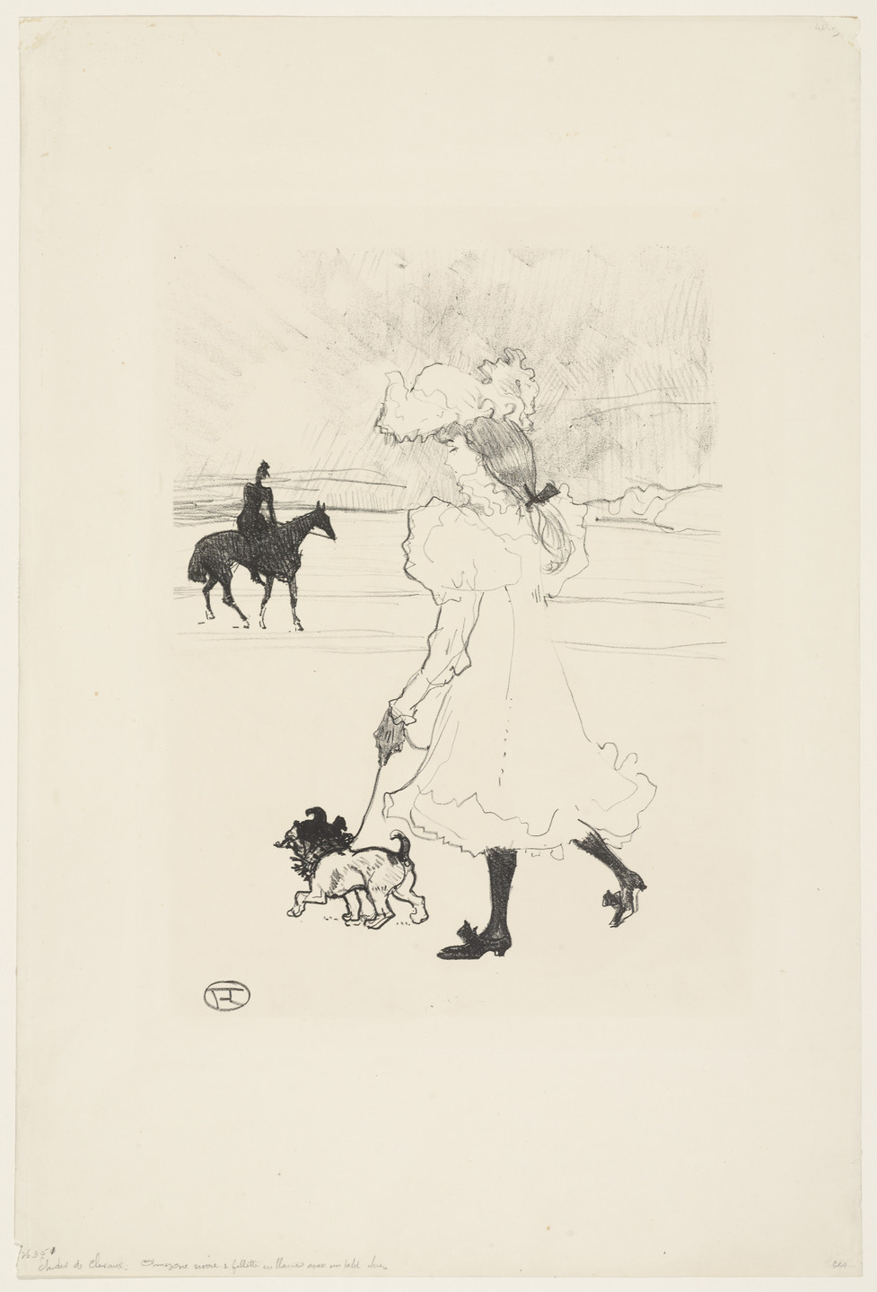 Henri de Toulouse-Lautrec. In the Bois de Boulogne (Au Bois). 1897