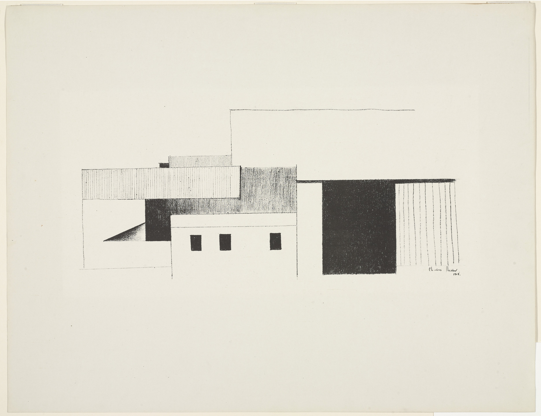 Charles Sheeler. Barn Abstraction. 1918