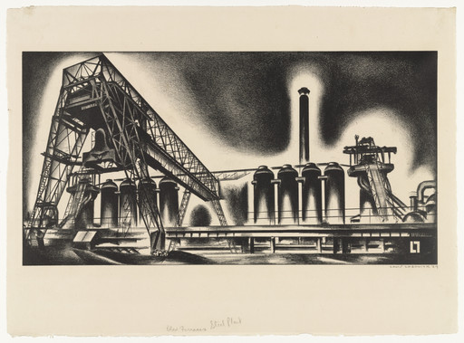 Louis Lozowick. Blast Furnaces. 1929