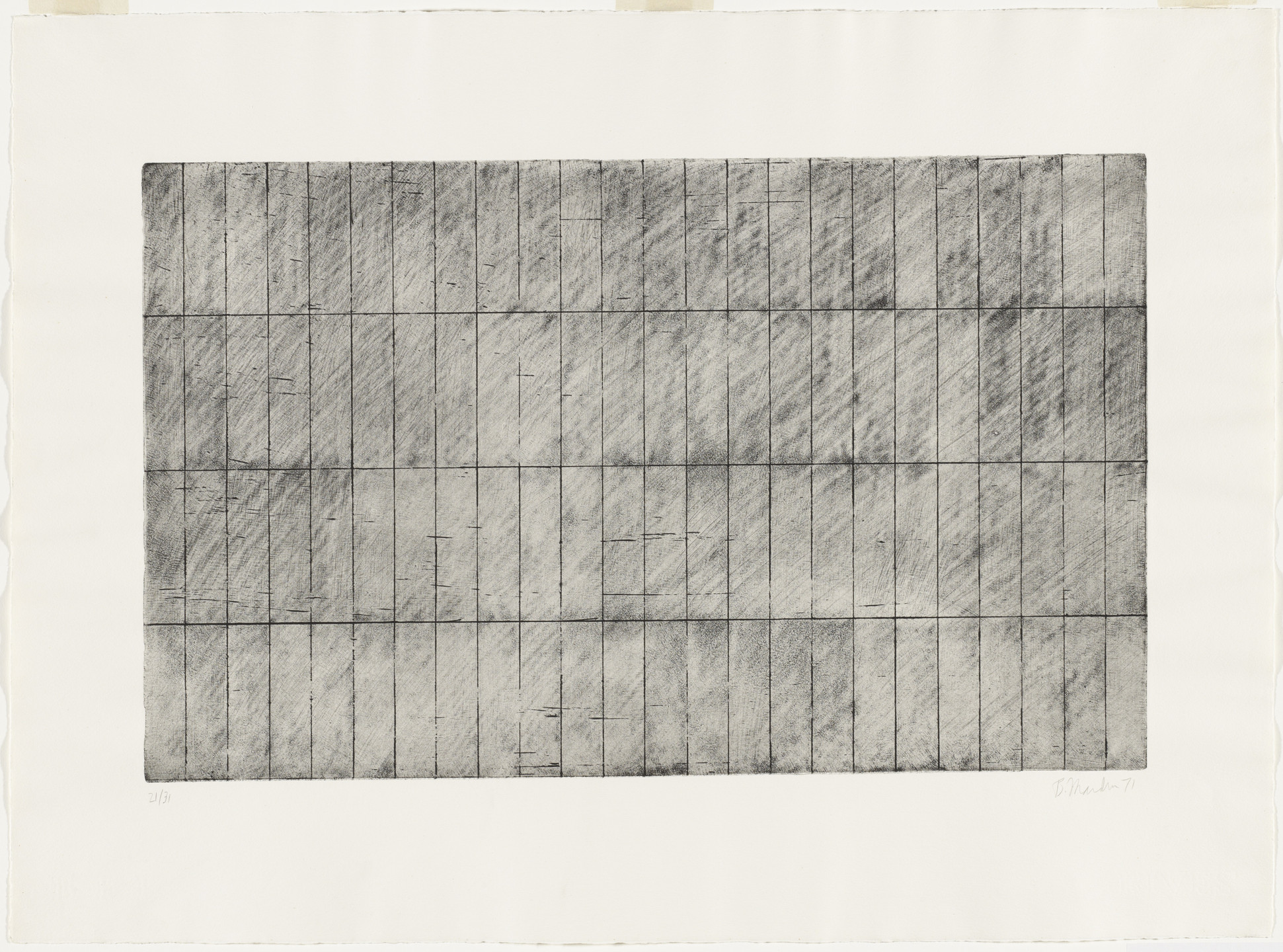 Brice Marden. Grid II. 1971