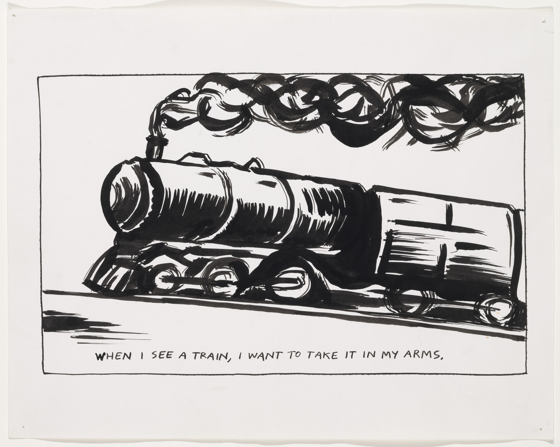Raymond Pettibon. No Title (When I see a...). 1986
