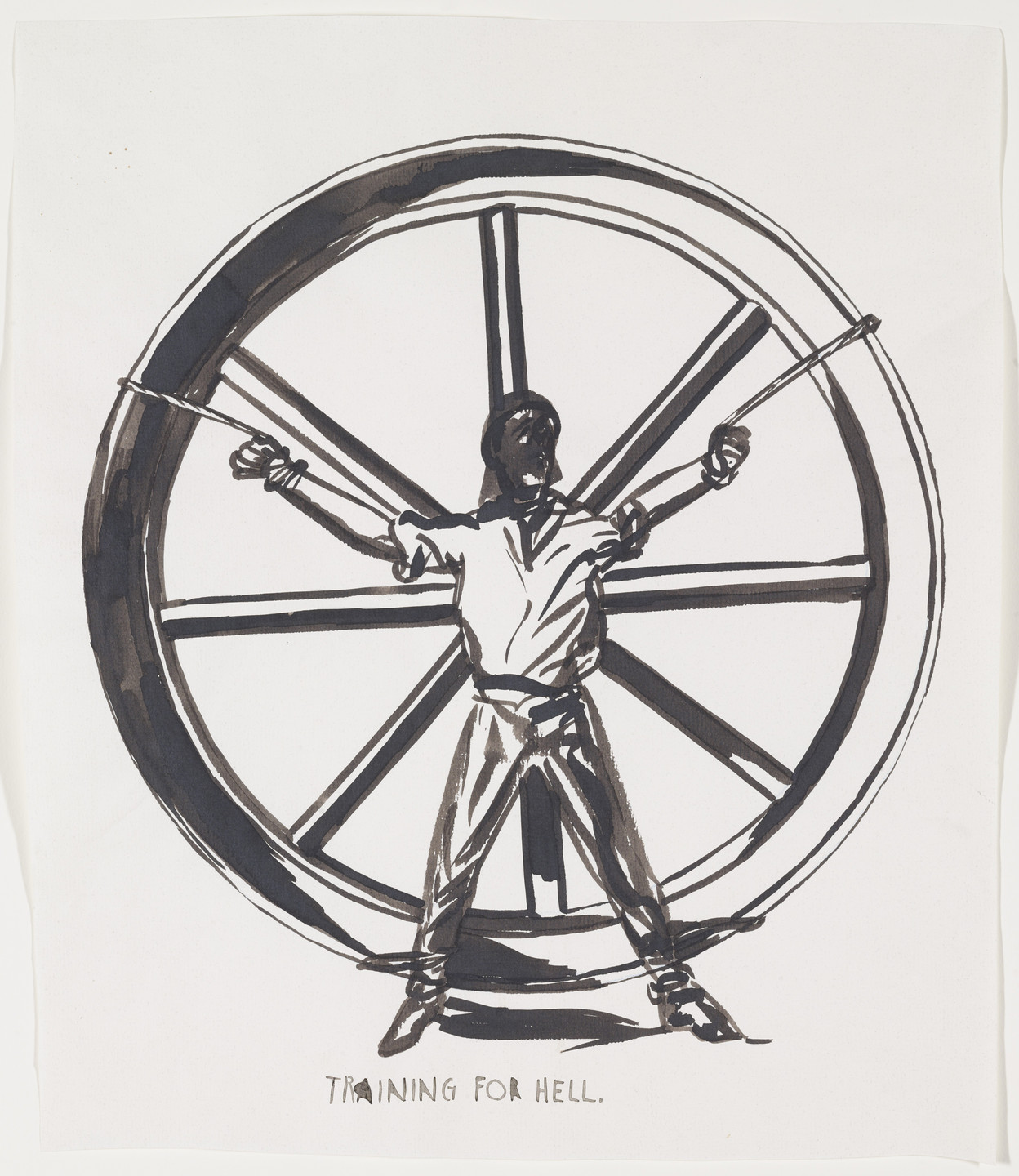 Raymond Pettibon. No Title (Training for hell...). 1991