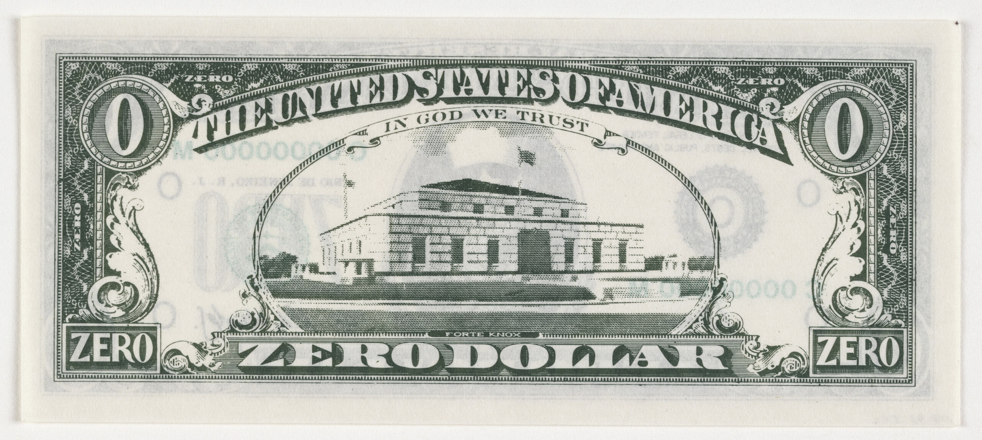 Cildo Meireles. Zero Dollar. 1978–84