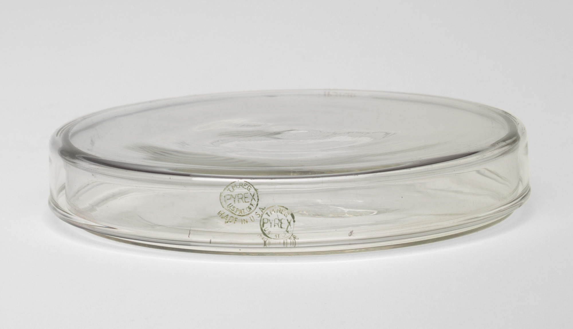 Corning Glass Works, Corning, NY. Covered Petri Dish. 1920s