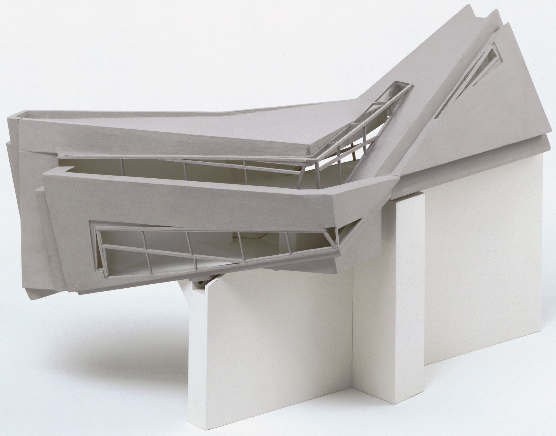 Thomas Leeser. Twin House, Liberty, New York, Scale model 1/4&#34;=1&#39;. 1990-91